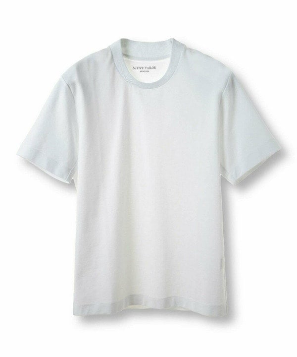 [�}���C]�yACTIVE TAILOR/�A�N�e�B�u�e�C���[�z�V���P�b�g�X���[�X�N���[�l�b�NT�V���c���ڐG�⊴ /�����Y�r�M�iMEN'S BIGI�j �z���C�g