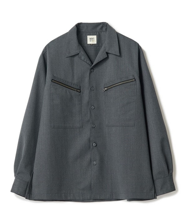 [�}���C]SMART MERINO �I�[�v���J���[���[�N�V���c/�����Y�r�M�iMEN'S BIGI�j �O���[