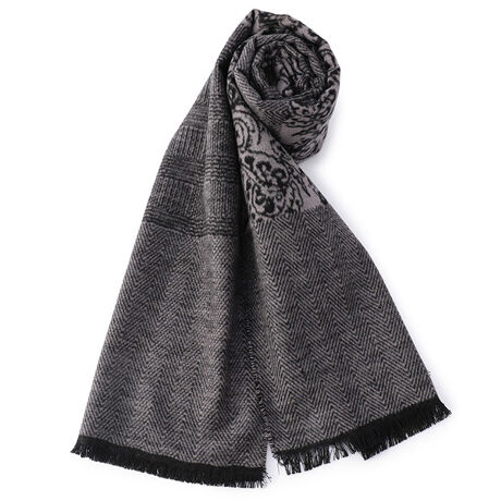 シルク100 ランダムパターン切り替えマフラー メンズ ビギ Men S Bigi ファッション通販 マルイ ウェブチャネル To606 303 54 01