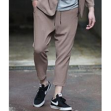 【セットアップ対応】梨地ストレッチパンツ