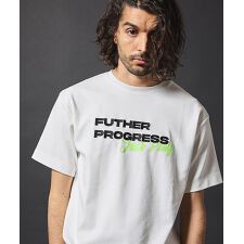 【JUST PLAY】ストレッチスムースグラデーション刺繍Tシャツ