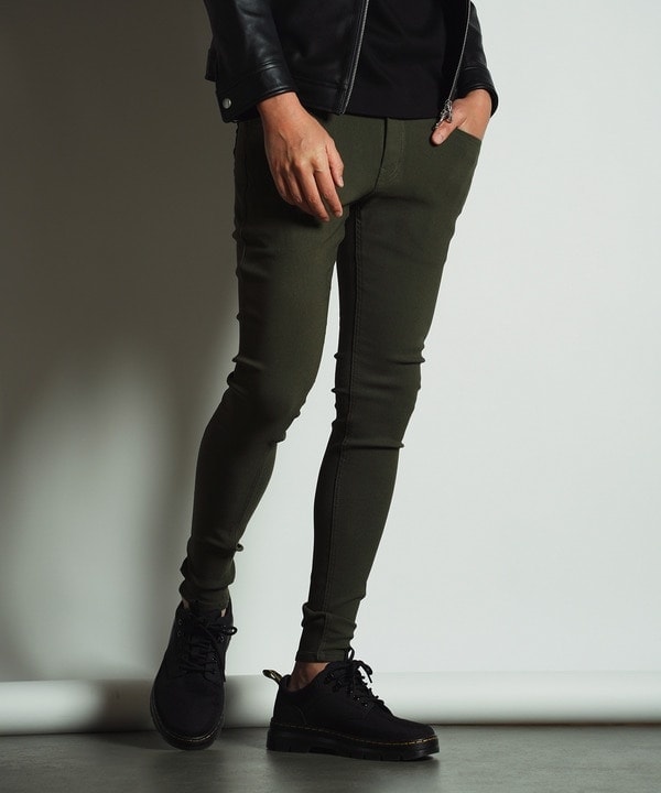 クリアコーティング加工スリムストレートデニムパンツ | ラトル