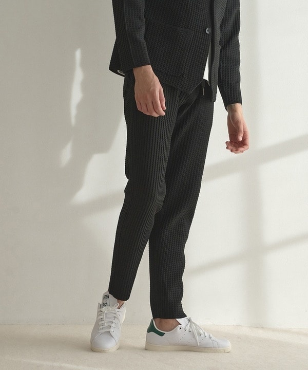 ラトルトラップ（RATTLE TRAP）/【セットアップ対応】14Gリンクス柄編みニットスリムイージーパンツ セットアップ対応】14Gリンクス柄編みニットスリムイージーパンツ