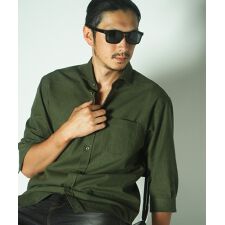 COOL　MAXリネン混7分袖シャツ