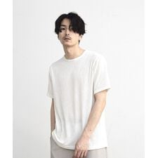 ストライプジャガード杢Tシャツ