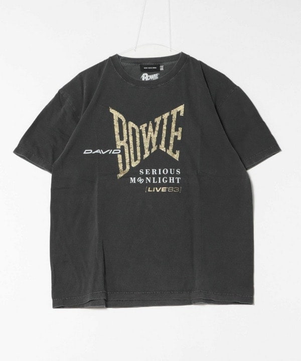 R13 David Bowie TシャツS デヴィッドボウイ アールサーティーン ROCK OFF / DAVID BOWIE / グラス・スパイダー・ツアー Tシャツ