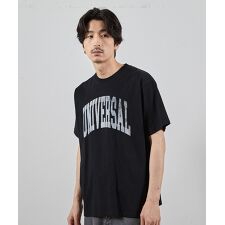 ユニバーサルオーバーオール別注ビンテージ加工プリントTシャツ