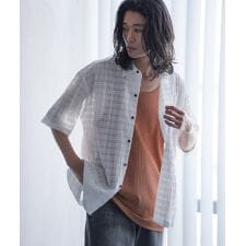 ラトルトラップ(RATTLE TRAP)のドビーチェックシアールーズ半袖シャツ