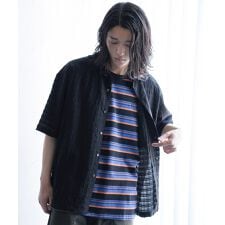 ラトルトラップ(RATTLE TRAP)のドビーチェックシアールーズ半袖シャツ