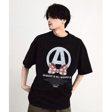 【CHAOTIC】別注アナーキーポルカドットプリントオーバーサイズTシャツ