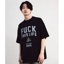【CHAOTIC】別注FUCK THIS LIFEプリントオーバーサイズTシャツ