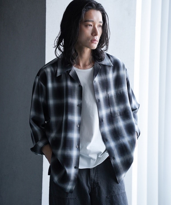 ラトルトラップ（RATTLE TRAP）/ルーズシルエットオンブレーチェックシャツ ルーズシルエットオンブレーチェックシャツ | ラトルトラップ(RATTLE