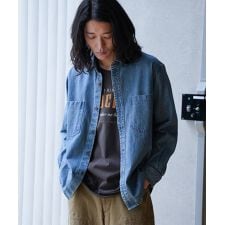 9ozスラブデニムワークシャツ