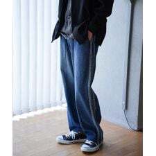 10.5ozスラブデニムトラックパンツ