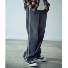 10.5ozスラブデニムトラックパンツ