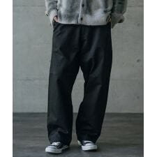 ヘビーカツラギバレルレッグワイドパンツ