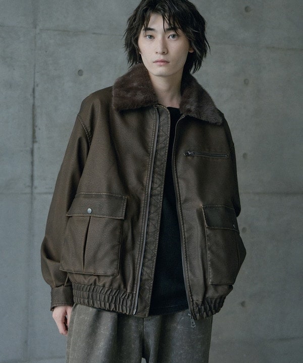 ラトルトラップ（RATTLE TRAP）/ビンテージシンセティックレザーA−2タイプパーカーブルゾン ビンテージシンセティックレザーA-2タイプパーカーブルゾン | ラトル