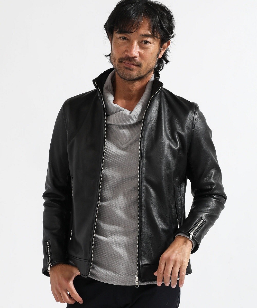 TETE HOMME 革ジャケット-