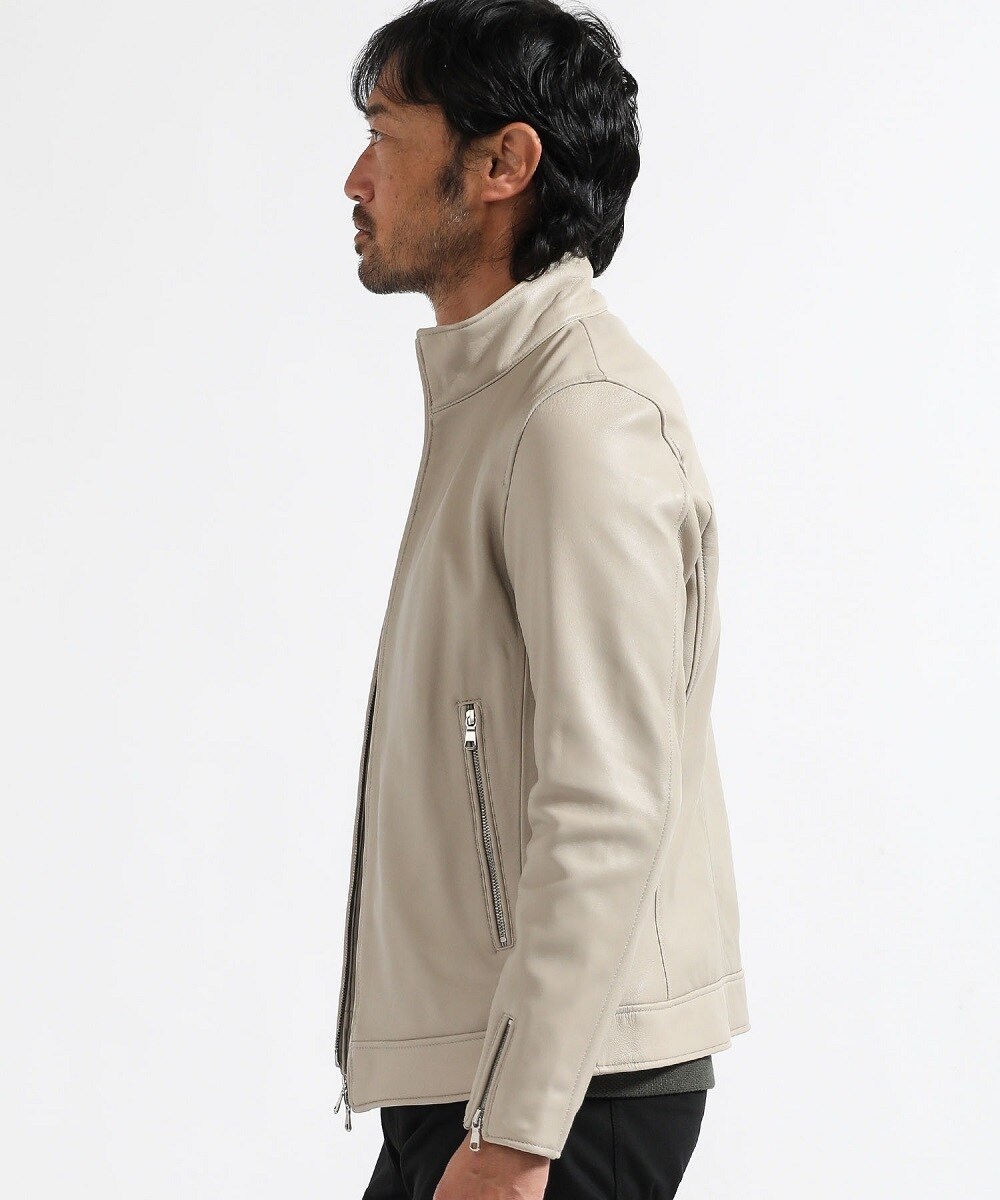 TETE HOMME（テットオム）の「ラムレザーシングルライダース