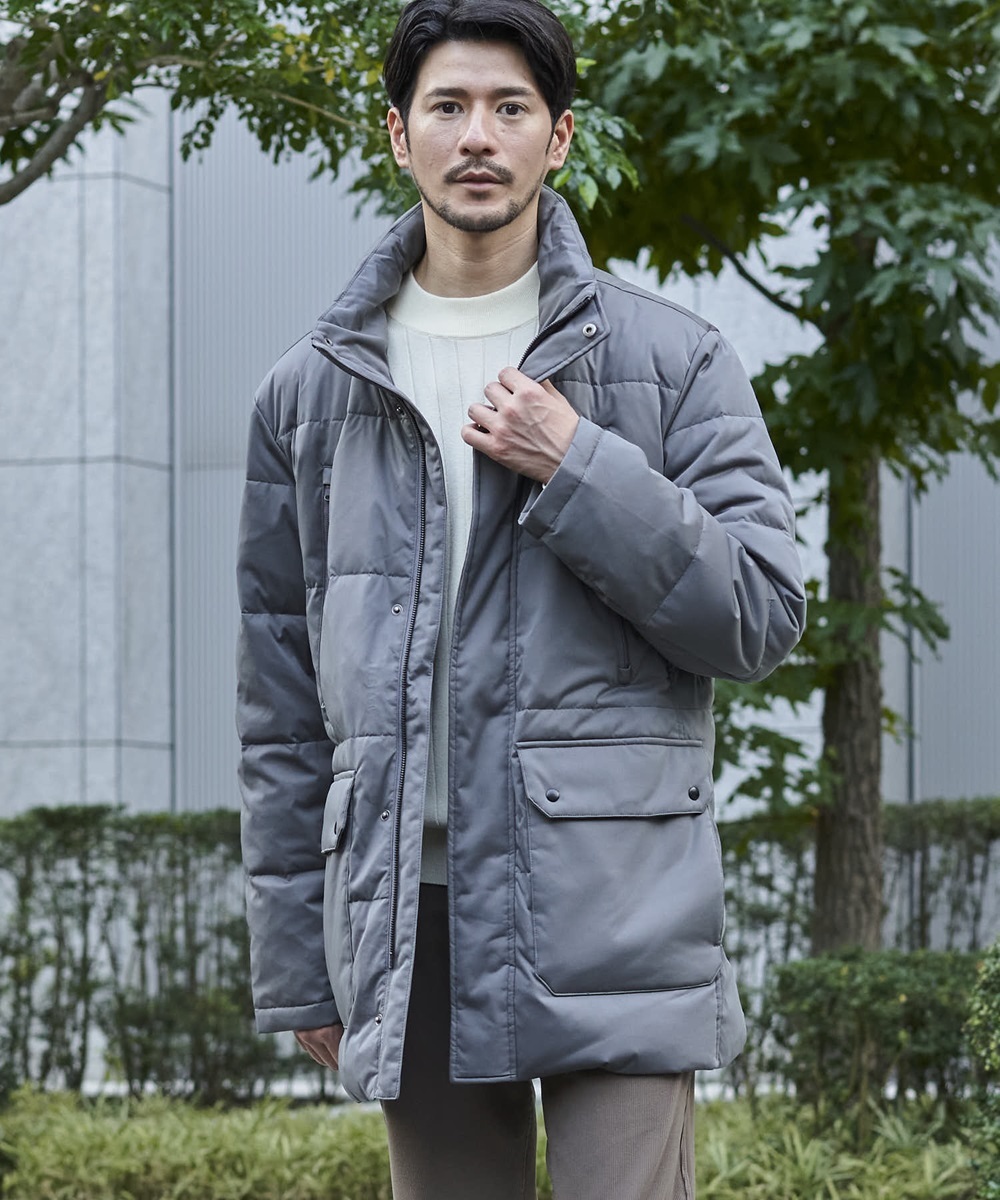 テットオム TETE HOMME ダッフルコート 中綿 ダブルジップ アウター