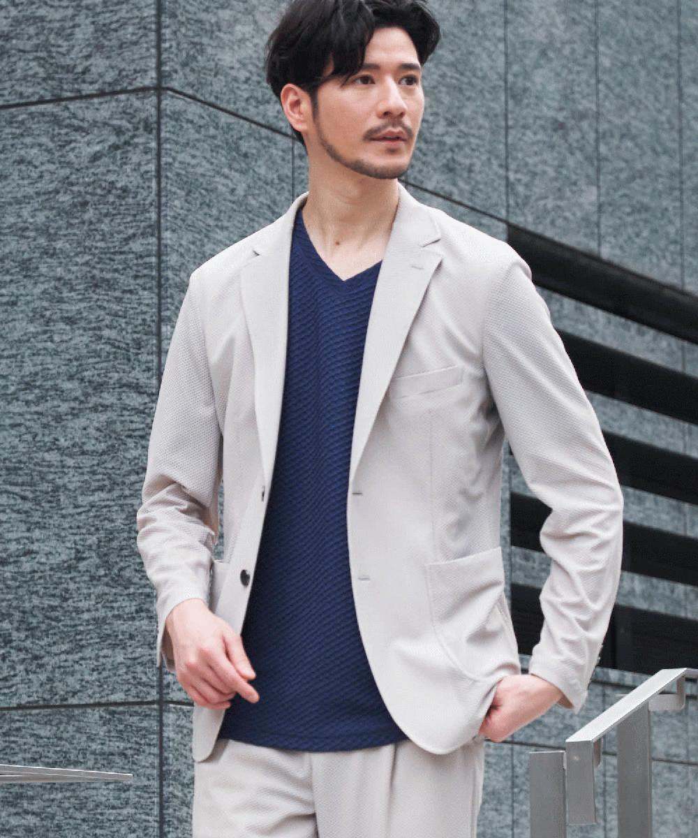 メンズ TETE HOMME テットオム カジュアル ストレッチ コート 薄手 0200_379.jpg?v=1741057029