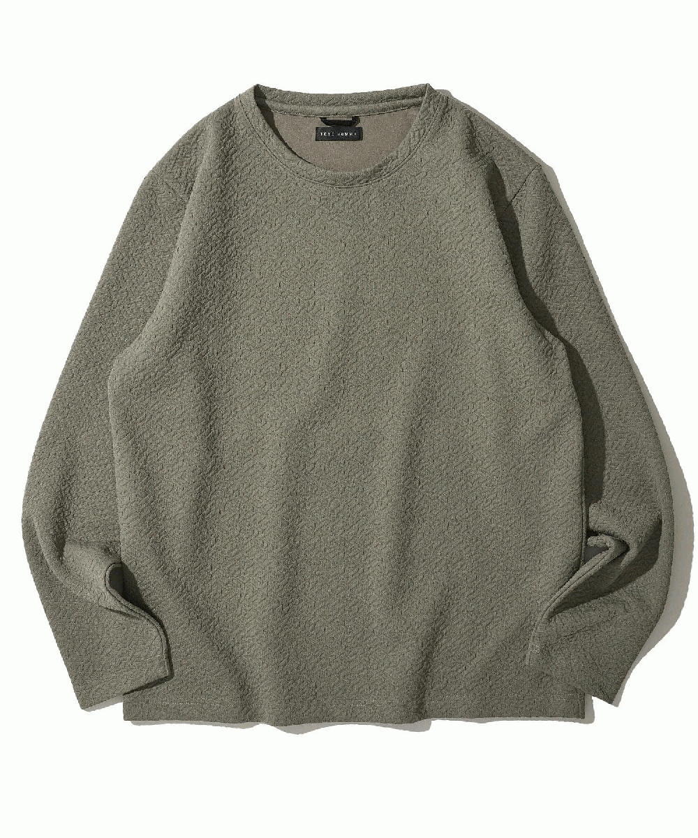 ブリスタージャガードVネックTシャツ ブリスタージャガードVネックTシャツ