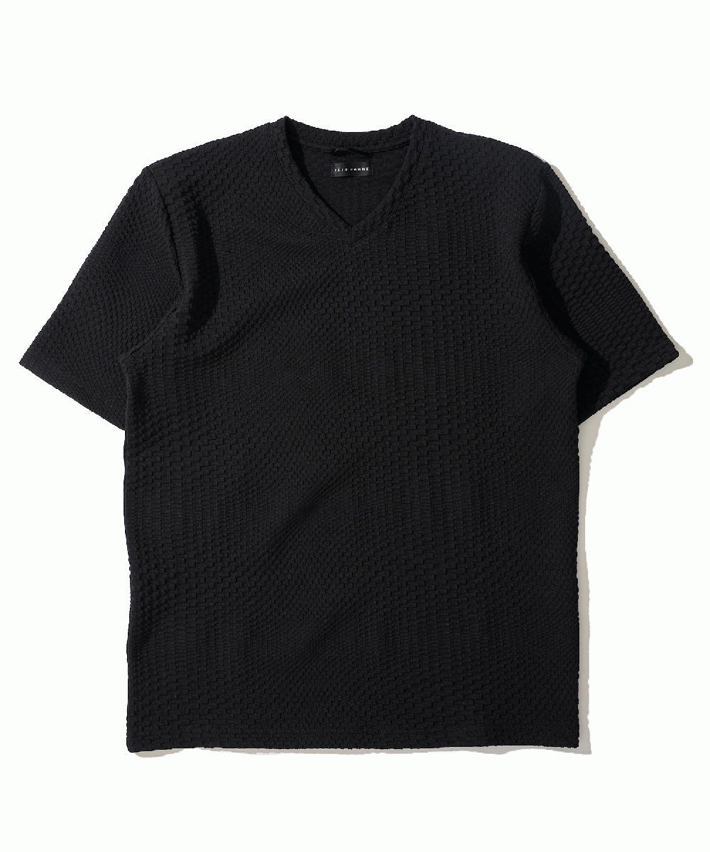 美品 CHAGE&ASKA NOT AT ALL NICOLE Tシャツ M グレンチェックジャカード Tシャツ | ムッシュニコル(MONSIEUR