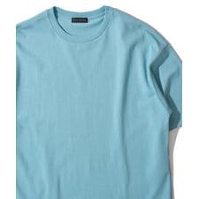 6.5オンスガス焼き天竺クルーネックTシャツ