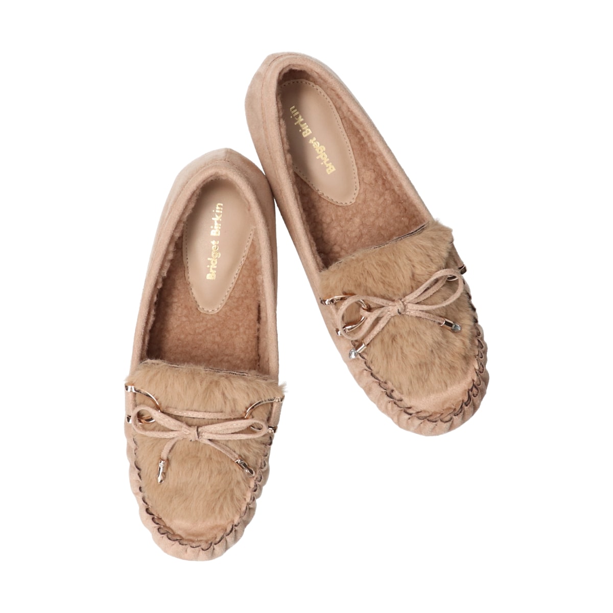 アウトレット◇1.5cmヒール◇ランダムビジュームートンシューズ