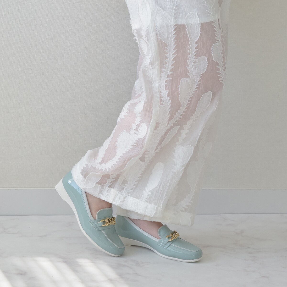 Bridget Birkin Walk◇3cmヒール◇チェーンモチーフローファーパンプス