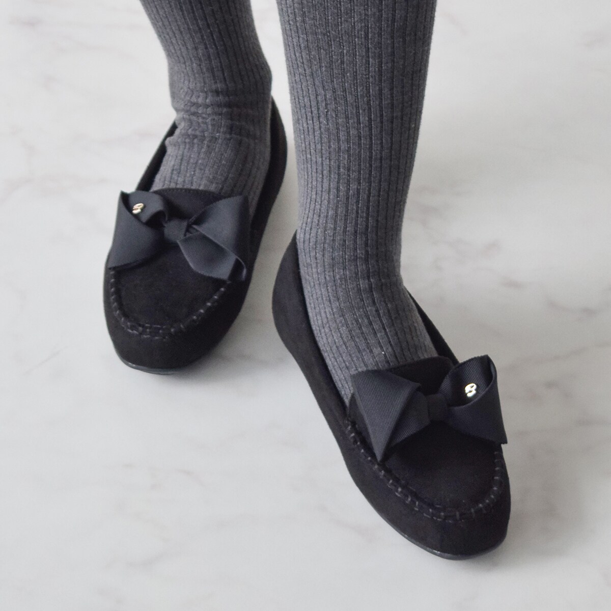 ブリジット バーキン（Bridget Birkin）/Bridget Birkin◆1．5cmヒール◆グログランリボンモカシンシューズ Bridget Birkin◇1.5cmヒール◇グログランリボンモカシンシューズ