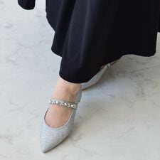 25秋冬新作◆Bridget Birkin◆2cmヒール◆キラキラストラップポインテッドパンプス