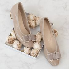 25秋冬新作◆Bridget Birkin◆1.5cmヒール◆ヒールビジューリボンパンプス