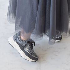 Bridget Birkin◆5cmヒール◆異素材コンビスニーカー