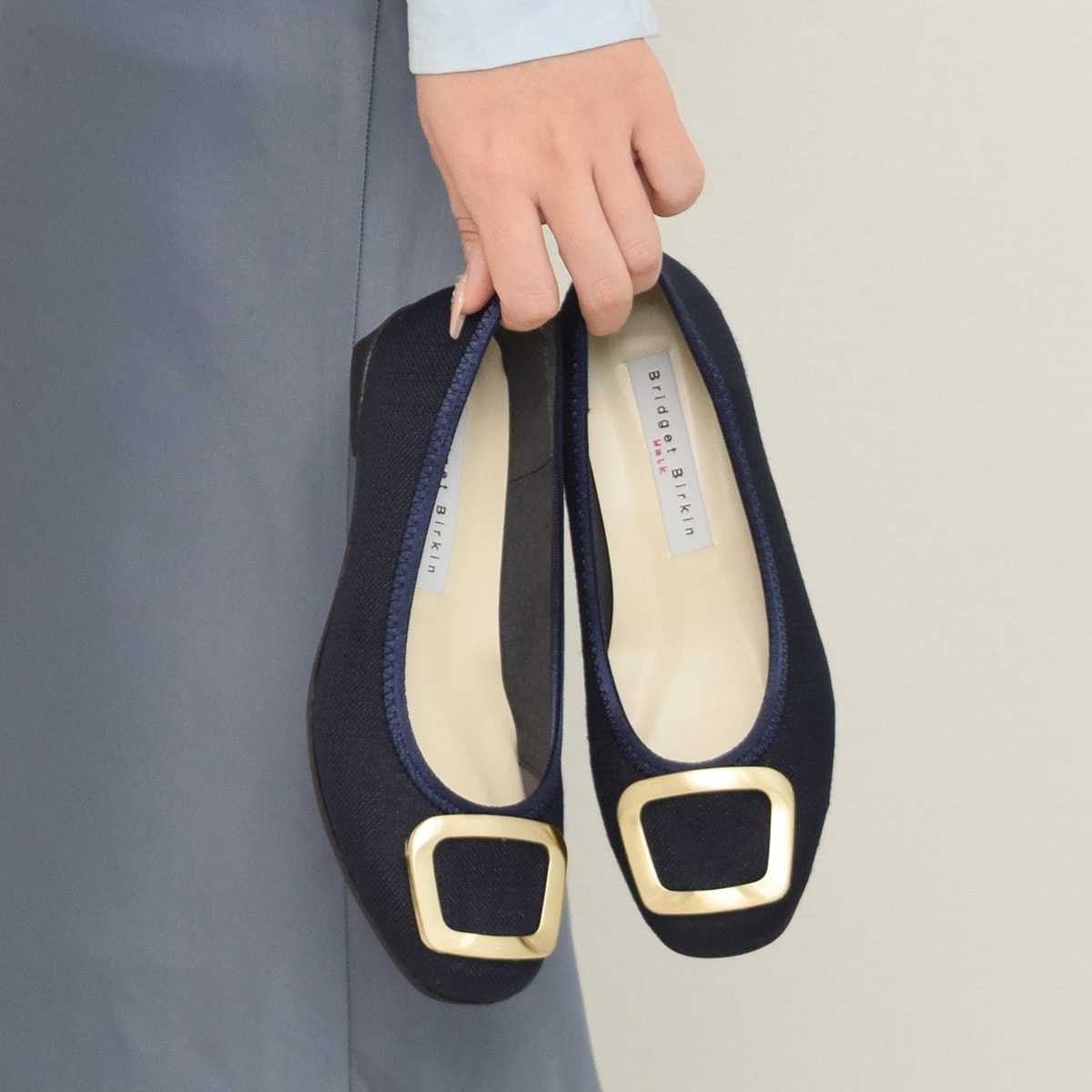 Bridget Birkin Walk◆3cmヒール◆メタルバックルウォーキングパンプス