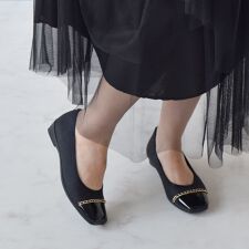 Bridget Birkin Walk◆チェーンモチーフウォーキングパンプス