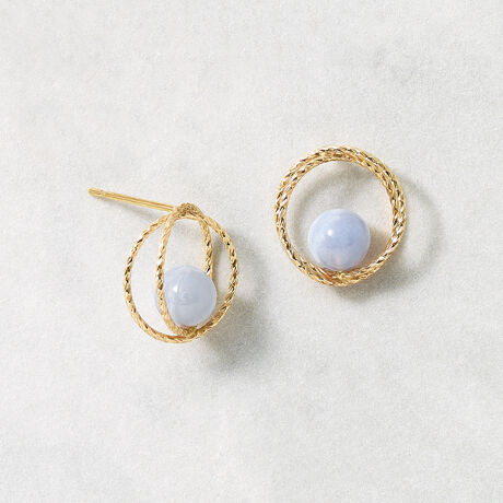 fragrance】K10・K18 ブルーレース ピアス［Floral cologne］ | テイク  