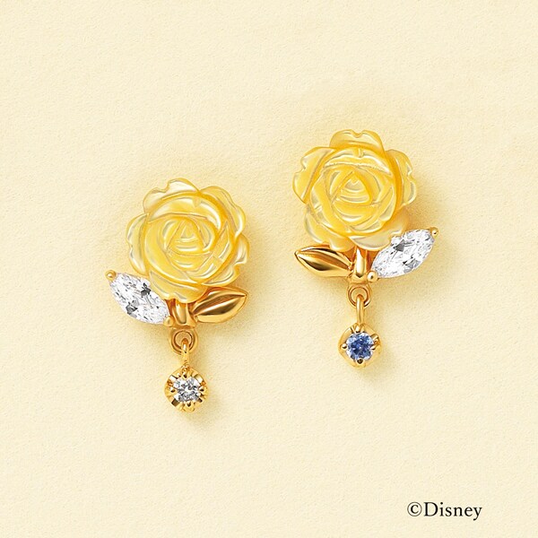 ディズニーコレクションジュエリー[ 美女と野獣] ピアス( True rose