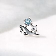 【 Solo Pierce】K14・K10 クジラ ハーフピアス