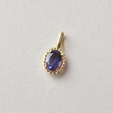 K10 アイオライト　ネックレスチャーム