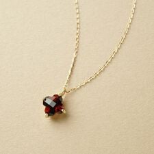 K10 ガーネット リリィネックレス( YG)