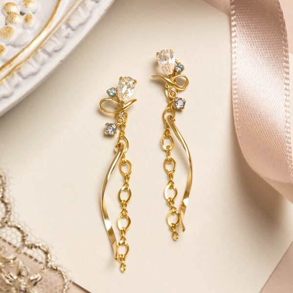 セカンドピアス] Ptヒシガタオニキスピアス | テイクアップ ピュア