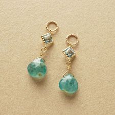 テイクアップ ピュア(TAKE-UP pure)の【 Palette】K10　ブルートパーズ×グランディディエライトチャーム(大きめ丸カン)