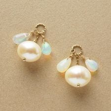 【 Palette】K10　タンスイパール×オパールチャーム(大きめ丸カン）