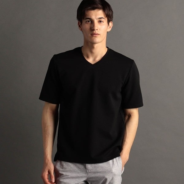 ブライトリブ VネックTシャツ | ムッシュニコル(MONSIEUR NICOLE