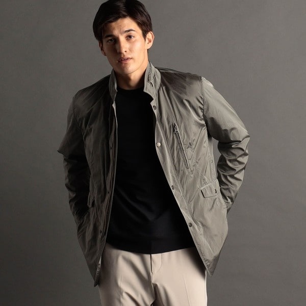 ムッシュニコルエクストラ（MONSIEUR NICOLE ex/tra）/【ex/tra】ナイロンワッシャー スタンドカラーブルゾン ex/tra】ナイロンワッシャー スタンドカラーブルゾン | ムッシュニコル