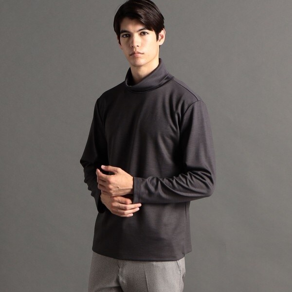 ムッシュニコルエクストラ（MONSIEUR NICOLE ex/tra）/【ex/tra】ウールストレッチジャージー タートル ex/tra】ウールストレッチジャージー タートル | ムッシュニコル