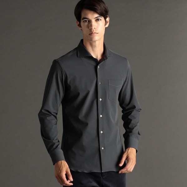 ムッシュニコルエクストラ（MONSIEUR NICOLE ex/tra）/【ex/tra】デジタルカモ カッタウェイカラーシャツ ex/tra】デジタルカモ カッタウェイカラーシャツ | ムッシュニコル