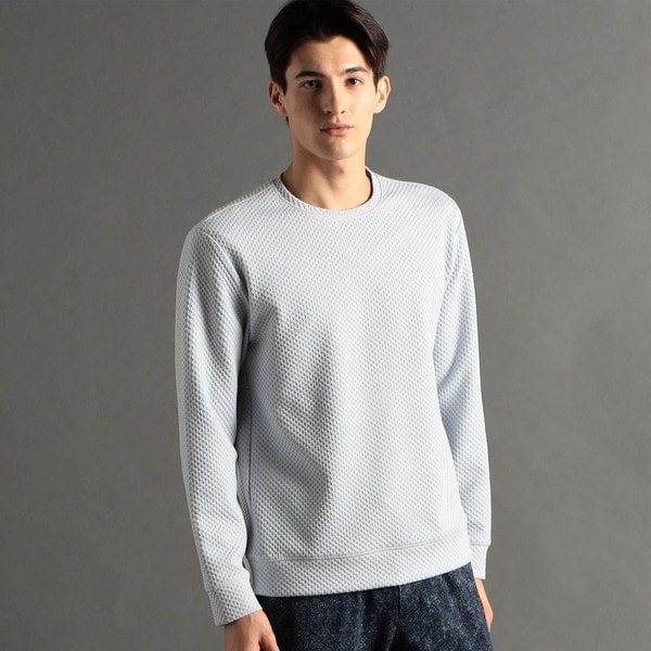 ex/tra】ブロックチェック モックネック半袖カットソー | ムッシュ