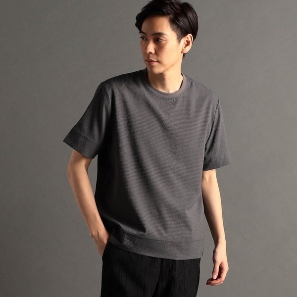 ブライトリブ VネックTシャツ | ムッシュニコル(MONSIEUR NICOLE